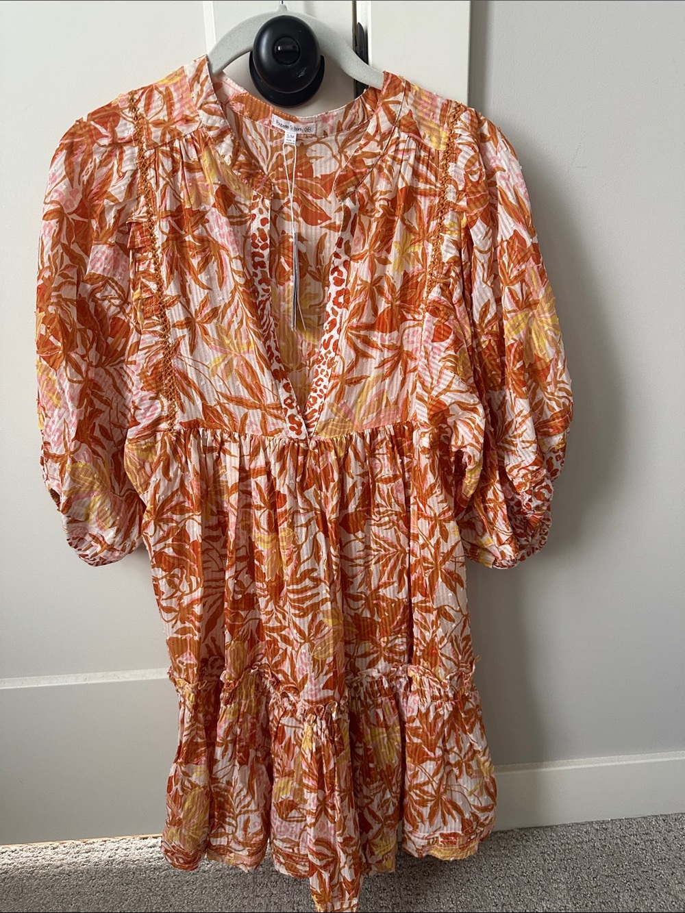 St Barth Mini  dress Anabelle - gold Orchid